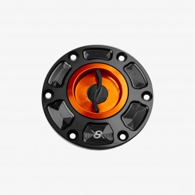 Bonamici Aluminum Tank Cap for Triumph Daytona / Street Triple / Speed Triple - ORANGE