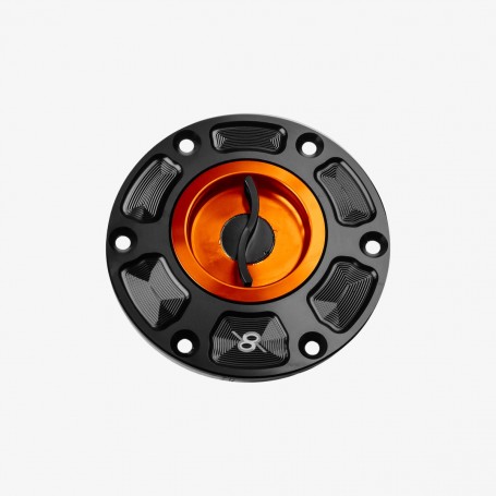 Bonamici Aluminum Tank Cap for Triumph Daytona / Street Triple / Speed Triple - ORANGE