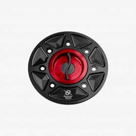 Bonamici Aluminum Tank Cap for Kawasaki Ninja 400 - ZX-4R/RR  /  ZX-6R / ZX-10R / Z650 - Z900 - RED
