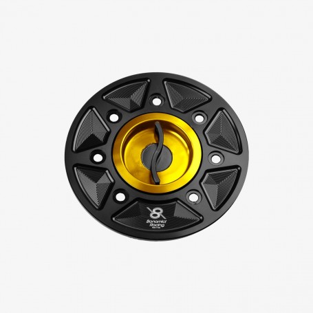 Bonamici Aluminum Tank Cap for Kawasaki Ninja 400 - ZX-4R/RR  /  ZX-6R / ZX-10R / Z650 - Z900 - GOLD