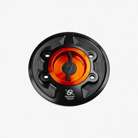 Bonamici Aluminum Tank Cap for BMW S1000RR 08- / M1000RR / S1000R 12- / M1000R 23- - ORANGE