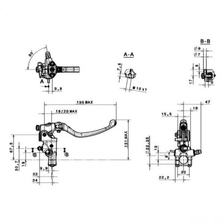 Brembo Radial Clutch Cylinder RCS 19