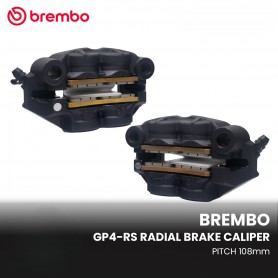 Brembo Radial GP4-RS Monoblock Brake Calipers Kit 108mm - Black