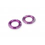 Spare - Anodized Aluminium Ring Set for Swing Arm Protection - Purple