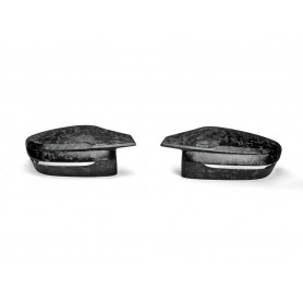 Akrapovic Chopped Carbon Fibre Mirror Cap Set - Matte BMW