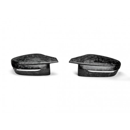 Akrapovic Chopped Carbon Fibre Mirror Cap Set - Matte BMW