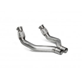 Akrapovic Link pipe set (SS) - for Akrapovič aftermarket exhaust system Audi