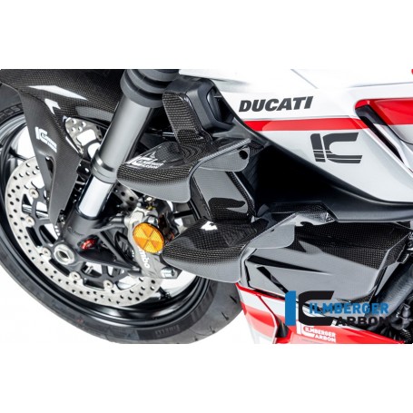 Radiator Cover left Ducati Streetfighter V2 - glossy