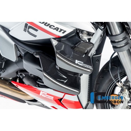 Radiator Cover right Ducati Streetfighter V2 - glossy