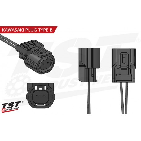 TST Turn Signal Plug Adapter for Kawasaki - Type B (2-2)
