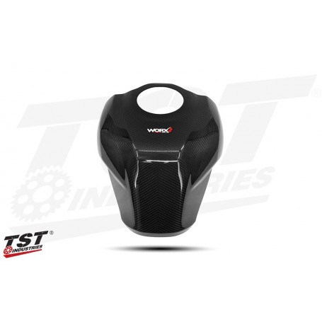 TST WORX Carbon Fiber Tank Cover Extender for Kawasaki ZX-4RR 2023+ / ZX-4R 2024+