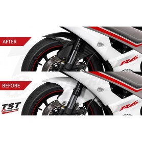TST Twill Carbon Fiber Front Fender for Yamaha YZF-R6 2006-2016