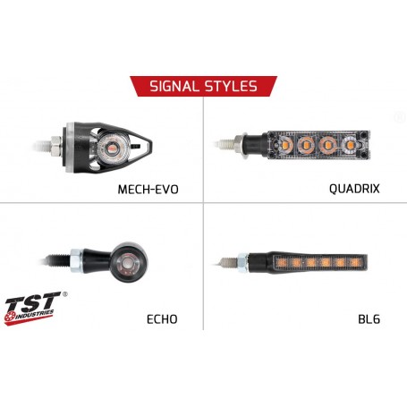 TST LED Front Pod Turn Signal Bundle for Select Honda Motorcycles