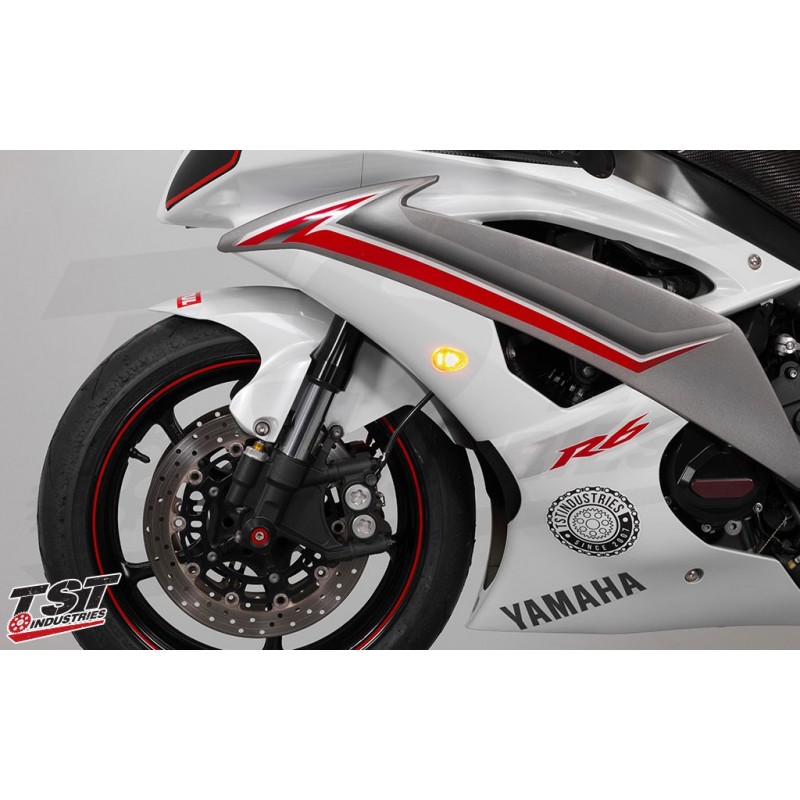 TST GTR Front LED Flushmount Turn Signals for Yamaha YZF-R6 (2008-2016)