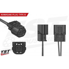 TST Y-Style Signal Harness Splitter for Kawasaki Type B Plugs