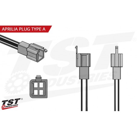 TST Rear Turn Signal Plug Adapter for Aprilia - Type A