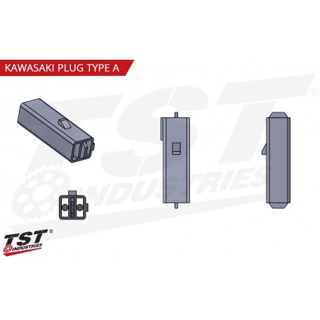 TST Turn Signal Plug Adapter for Kawasaki - Type A (2-2)