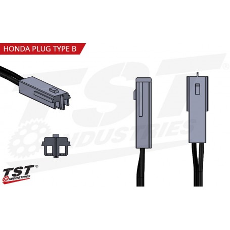 TST Rear Turn Signal Plug Adapter For Honda - Type B (2-2)