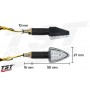 TST ARO18 Universal LED Pod Turn Signals