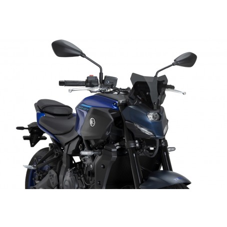 Puig Windshield New Generation Sport Yamaha MT-07 25  - Black Matt