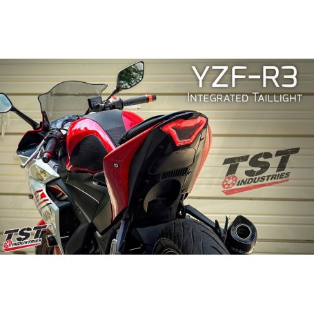 TST Programmable and Sequential LED Integrated Tail Light for Yamaha YZF-R3 (2015-2024) / FZ-07 (2015-2017)
