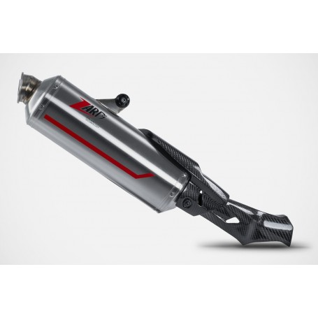 ZARD Sabbia Slip-On 2-1 Silencer with Carbon Cover for the Ducati DesertX (Discovery)