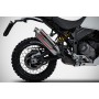 ZARD Sabbia Slip-On 2-1 Silencer with Carbon Cover for the Ducati DesertX (Discovery)