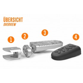 Wunderlich Vario Joint Passenger EVO1 (pair)