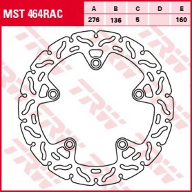 TRW Brake Disc MST464RAC