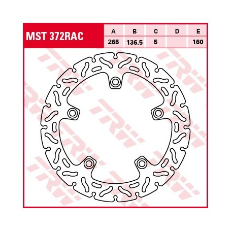 TRW Brake Disc MST372RAC