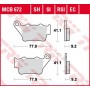 TRW Organic Brake Pads MCB672
