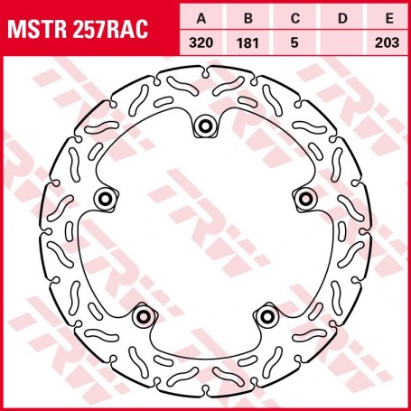 TRW Brake Disc MSTR257RAC