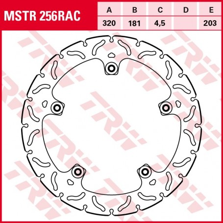 TRW Brake Disc MSTR256RAC S 1000 RR