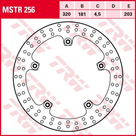 TRW Brake Disc MSTR256 Standard
 S 1000 RR