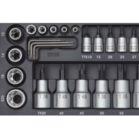 PROXXON Special TX Socket Wrench Set. 29-piece