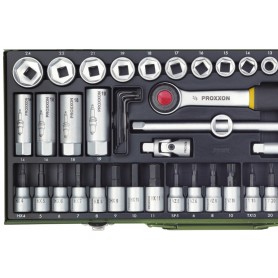 PROXXON Compact Set with 3/8 ’ Ratchet. 65-piece