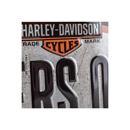 Metal Sign Harley Davidson Riders Only 20 x 10 cm - Nostalgic-Art