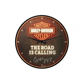 Harley-Davidson Road is Calling Wall Clock - Nostalgic Art