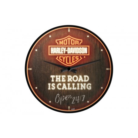 Harley-Davidson Road is Calling Wall Clock - Nostalgic Art