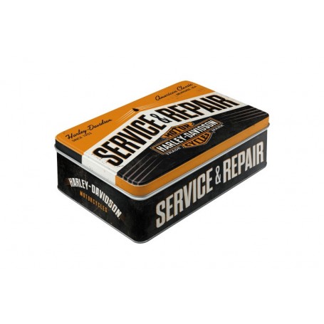 Harley-Davidson Service & Repair Storage Jar Flat - Nostalgic Art