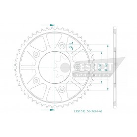 Regina ZRPO 530 Chain Kit with 130 Chain Links Pan America 1250