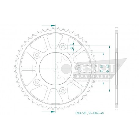 Regina ZRPO 530 Chain Kit with 130 Chain Links Pan America 1250