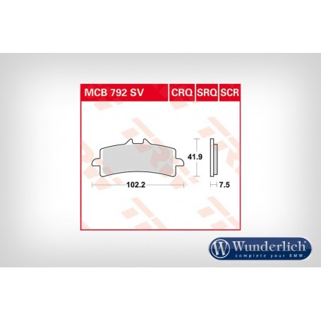 Sintered Metal Brake Pads Front HP4