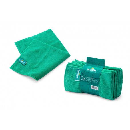 MOTOREX Microfibre towel - 3er-Set