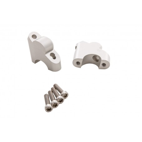 Wunderlich Handlebar Riser ERGO+ - Silver