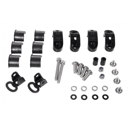 Mounting Kit orig. Additional Lamps for Wunderlich Tank Protection Bar - Black