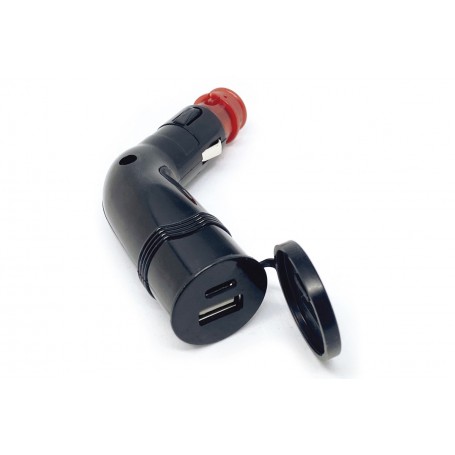 Baas USB Angle Plug Adapter USB10 - Black