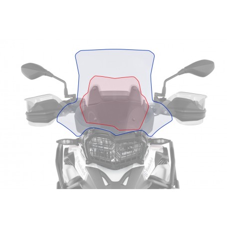 Wunderlich Windshield MARATHON - Carrier Short (115mm) - Clear