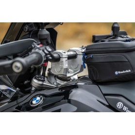 Wunderlich Handlebar Riser ERGO - Silver - 40mm