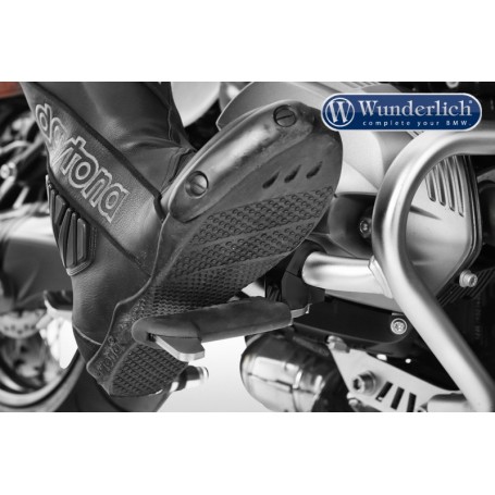 Wunderlich Protection Bar Foot Rests - Left and Right - Black